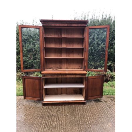 Zweitüriges Bücherregal Mahagoni 