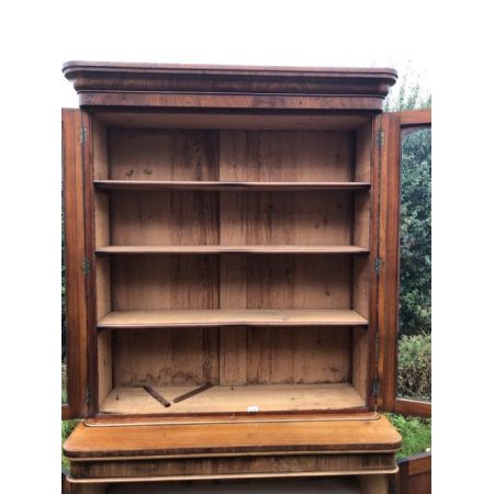 Zweitüriges Bücherregal Mahagoni 