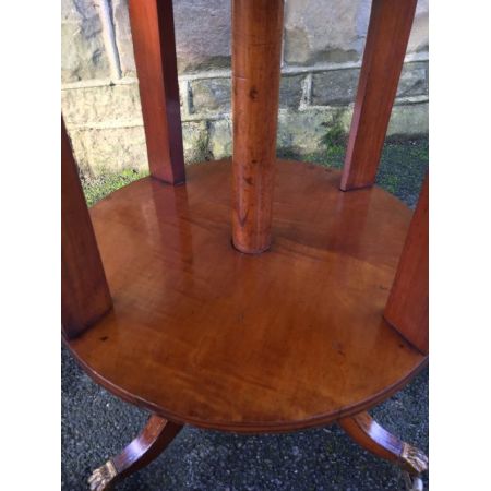 Antik drehbares Bücherregal Bücherschrank aus Satinholz edwardianisch