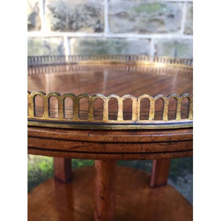 Antik drehbares Bücherregal Bücherschrank aus Satinholz edwardianisch