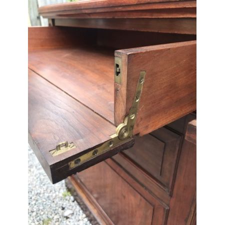 Viktorianischer Bücherschrank aus Nussbaum mit 2 Türen