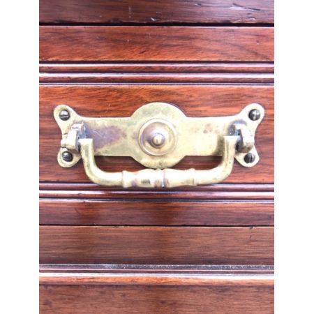 Viktorianischer Bücherschrank aus Nussbaum mit 2 Türen