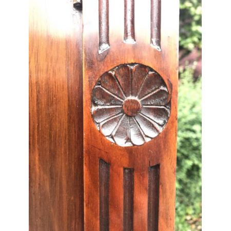 Viktorianischer Bücherschrank aus Nussbaum mit 2 Türen