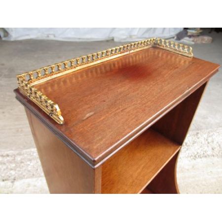 Antiker Bücherschrank aus Mahagoni Massivholz