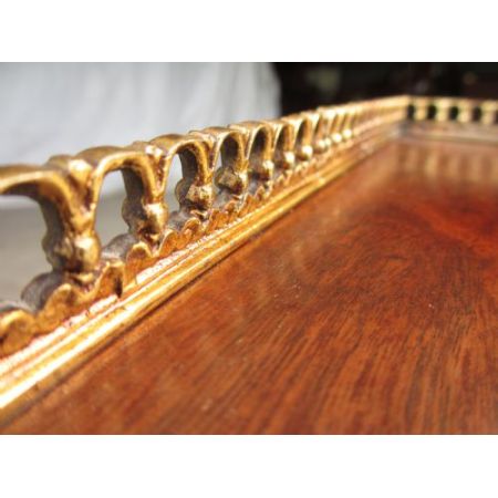 Antiker Bücherschrank aus Mahagoni Massivholz