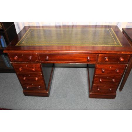 Antiker Mahagoni Schreibtisch, viktorianische Epoche 