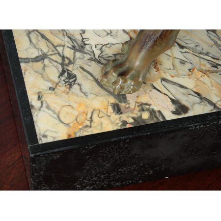 Art Deco Skulptur von zwei großen Panthern um 1930