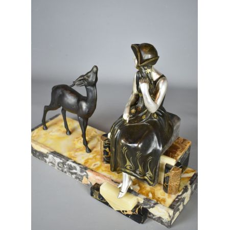 Französische Art Deco Skulptur