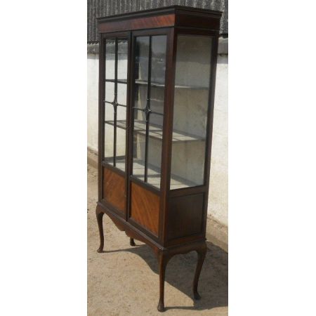 Mahagoni Porzellanvitrine Showcase Wohnzimmerschrank 