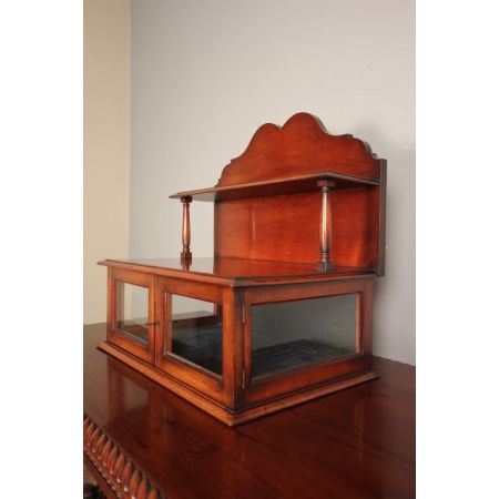 Tischvitrine aus Mahagoni showcase Selten Massivholz