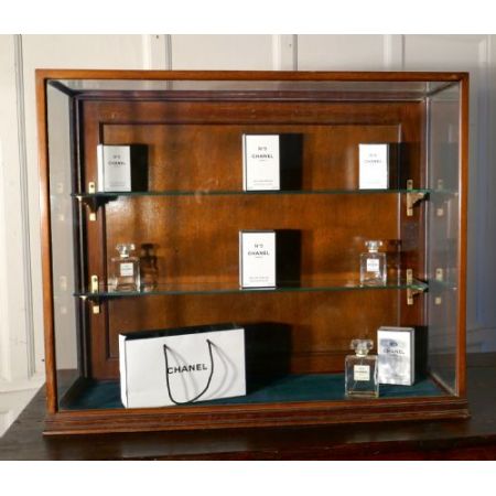 Viktorianische Mahagoni Vitrine antik ca 1870