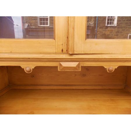 Edwardianischer Kiefernschrank Weichholz antik ca 1900