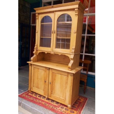 Edwardianischer Kiefernschrank Weichholz antik ca 1900