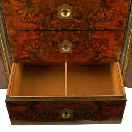 Viktorianische Nussbaum Kommode antik ca 1870