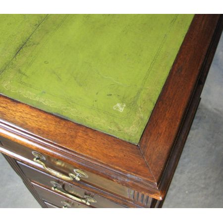 Sockel Schreibtisch, mahagoni , Edwardian Stil