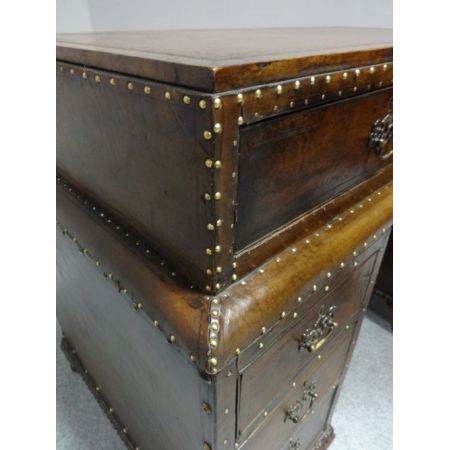 Art-Deco Schreibtisch, Leder ,Nussbaum