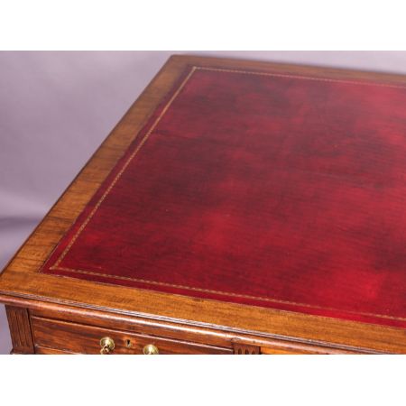 antiker Partners Schreibtisch,  spät viktorianisch, 1900