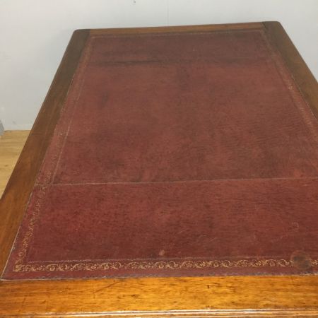 antiker Partnerschreibtisch, aus Walnussholz ,19. Jahrhunderts 