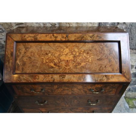  Bureau ,eingelegt, Gratwalnußholz ,  edwardian Stilepoche 
