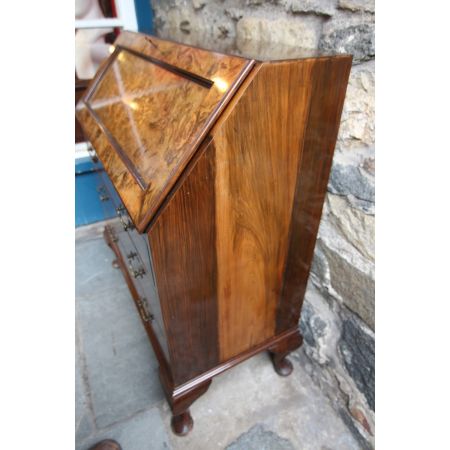  Bureau ,eingelegt, Gratwalnußholz ,  edwardian Stilepoche 