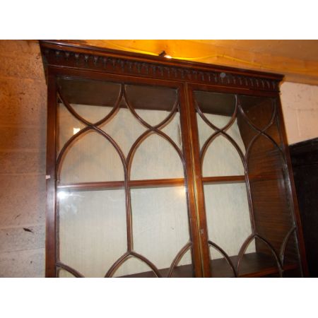 Bücherschrank,Mahagoni, 19. Jhr.