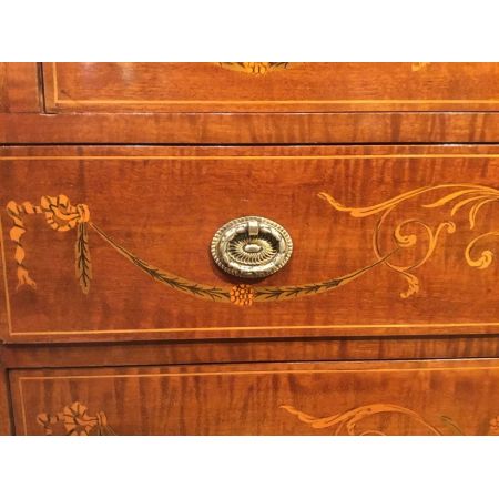  Mahagoni-Intarsien-Bureau, antik,  edwardian Design