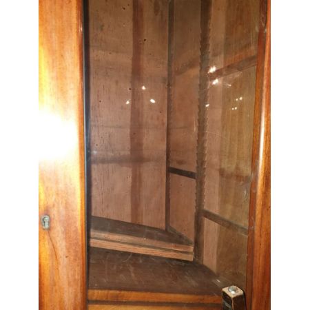 Bücherschrank aus Mahagoni mit Frontausschnitt aus dem 19. Jahrhundert