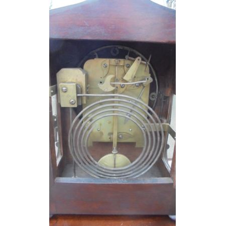 Regentschaft Massivholz Mahagoni Messing Uhr Antik viktorianisch