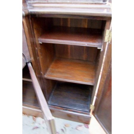 Bücherschrank, Breakfront-Sekretär, Palisander, 19. Jahrhundert, antik 