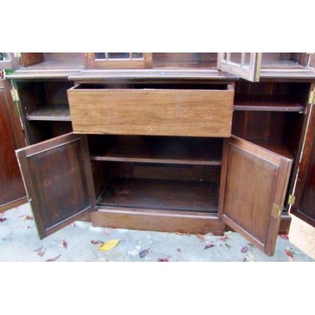 Bücherschrank, Breakfront-Sekretär, Palisander, 19. Jahrhundert, antik 