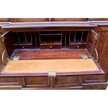 Bücherschrank, Breakfront-Sekretär, Palisander, 19. Jahrhundert, antik 