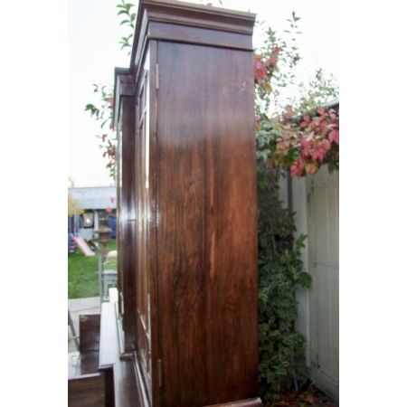 Bücherschrank, Breakfront-Sekretär, Palisander, 19. Jahrhundert, antik 