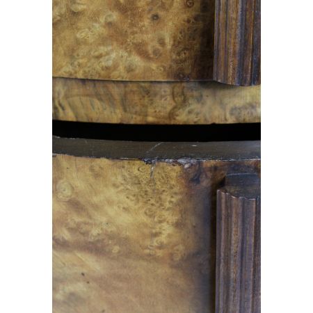 antiker Art Deco Nussbaum Schreibtisch