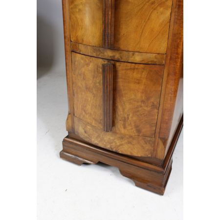 antiker Art Deco Nussbaum Schreibtisch