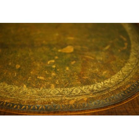 antiker Schreibtisch in Nierenform, Mahagoni