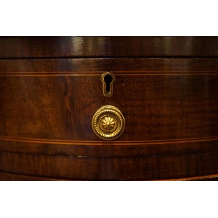 antiker Schreibtisch in Nierenform, Mahagoni