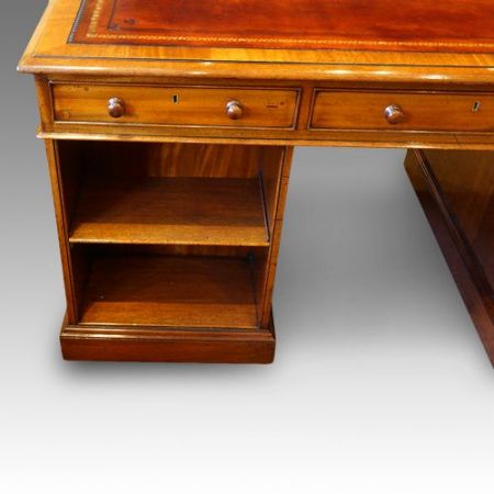 antiker Partners Schreibtisch, Mahagoni , viktorianisch 
