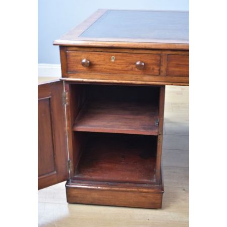 Schreibtisch partners desk Mahagoni Massivholz antik viktorianisch