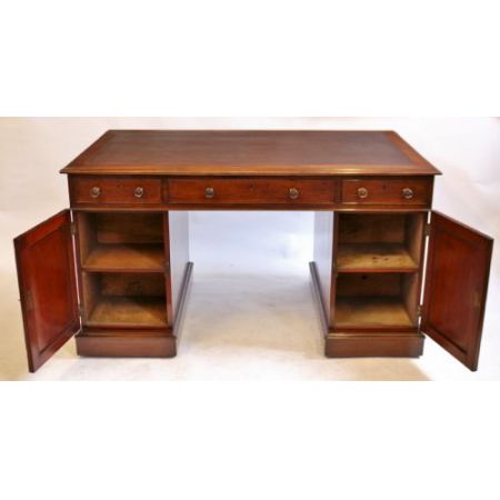 Früh viktorianischer Mahagoni Massivholz partners desk