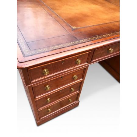 Schreibtisch partners desk Massivholz Mahagoni viktorianisch