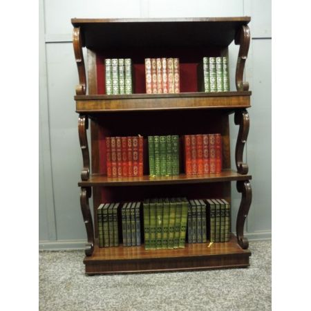 Palisander Bücherregal antik Massivholzregal, frühes 19. Jahrhundert