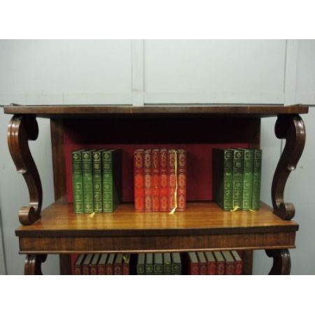 Palisander Bücherregal antik Massivholzregal, frühes 19. Jahrhundert