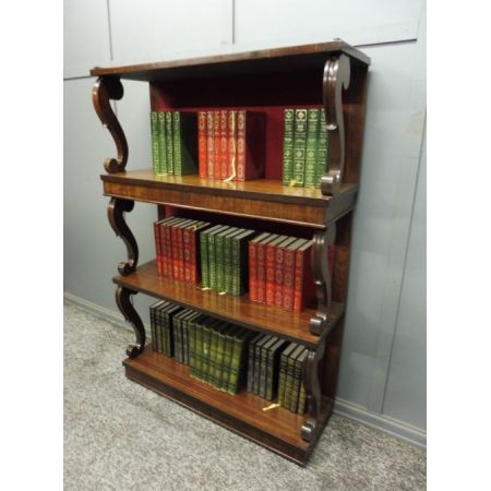 Palisander Bücherregal antik Massivholzregal, frühes 19. Jahrhundert