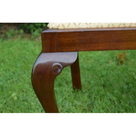 2er Satz antiker Chippendale Beistellstühle Side Chairs aus Mahagoni ca 1900