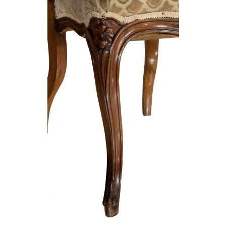 Paar antiker Beistellstühle Side Chairs aus Nussbaum ca 1860