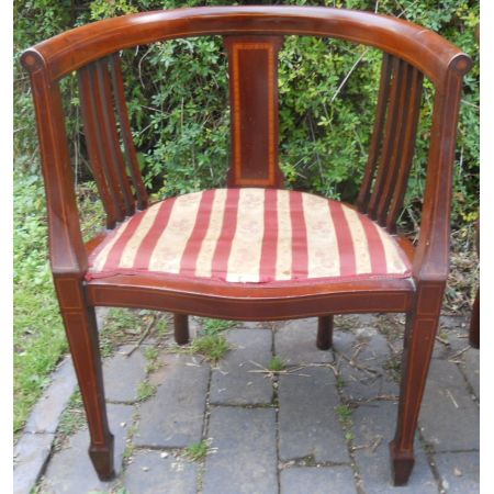 Paar Mahagoni-Wannensessel  edwardian Style