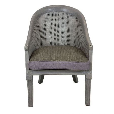 Paar "Spoon back" Stühle lackierte Regency Stil 