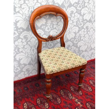 Satz von 6 viktorianischen "Ballon back" Esszimmerstühlen 