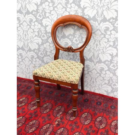 Satz von 6 viktorianischen "Ballon back" Esszimmerstühlen 