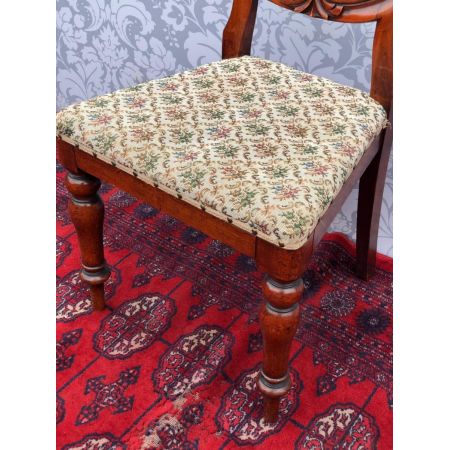 Satz von 6 viktorianischen "Ballon back" Esszimmerstühlen 